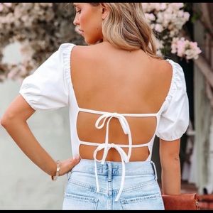 Cotton Tie Back Thong Bodysuit